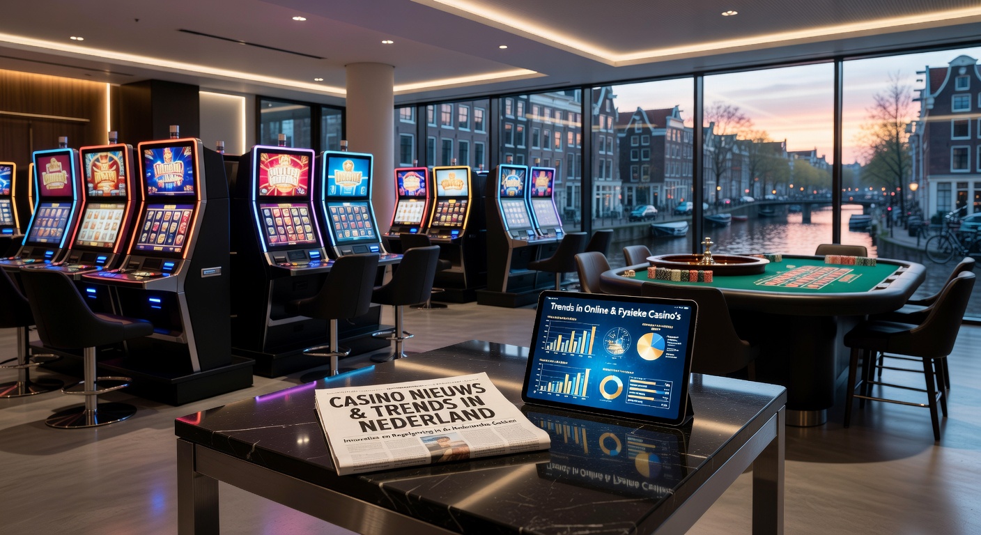 Logo van de Kansspelautoriteit met boete-icoon en online casino-sites op de achtergrond