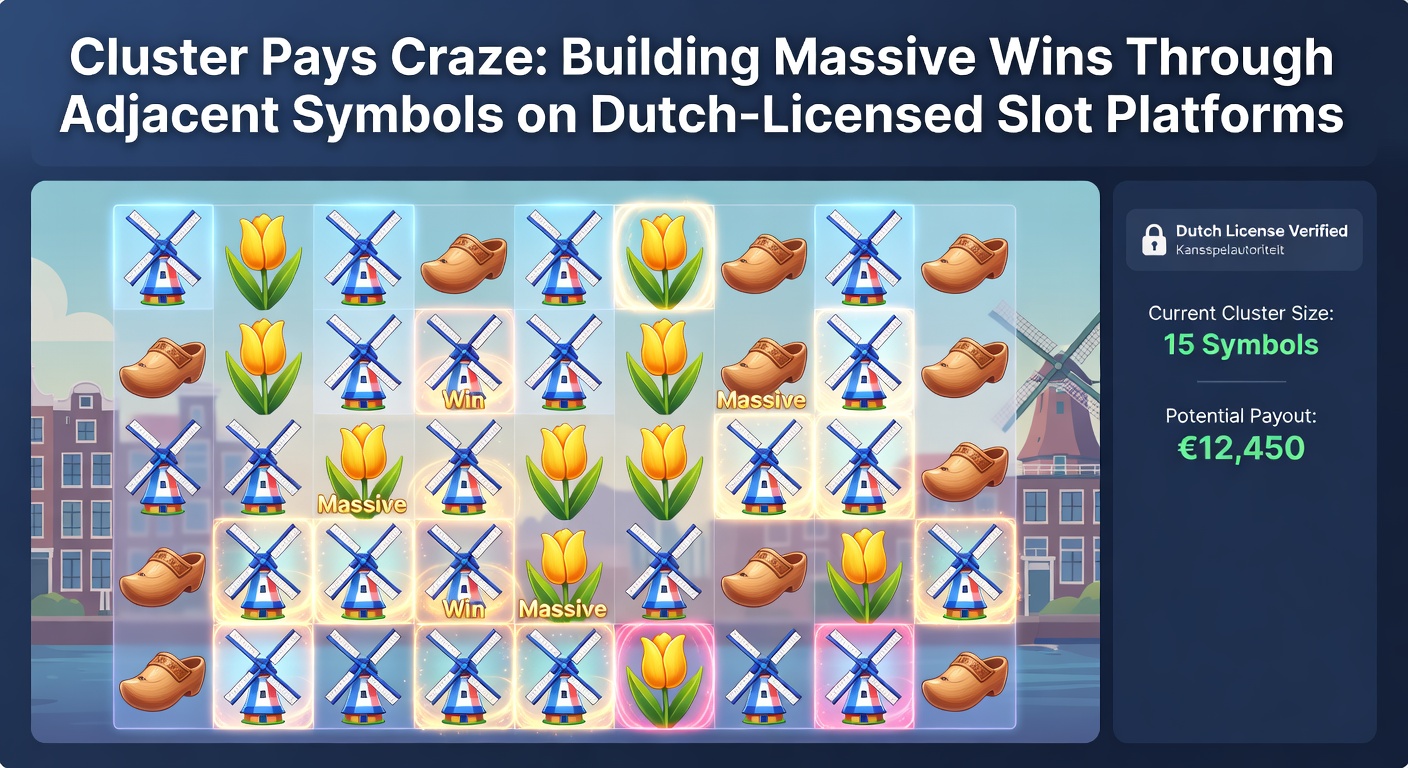 Dynamische close-up van een cluster pays uitbetaling met exploderende symbolen en stijgende multipliers op een mobiel KSA-slot scherm